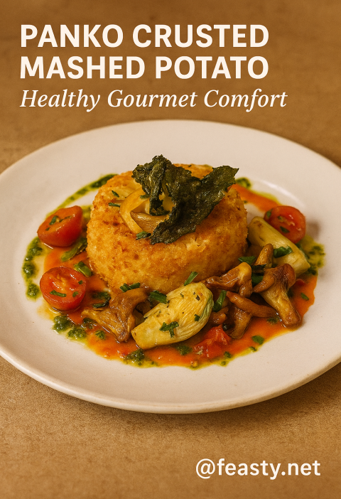 Crispy panko-crusted mashed potatoes, easy homemade recipe